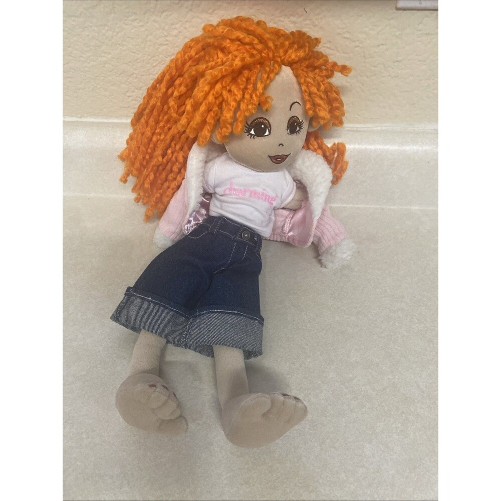 Build A Bear Friends 2B Made Doll Y2K orange hair With Outfit